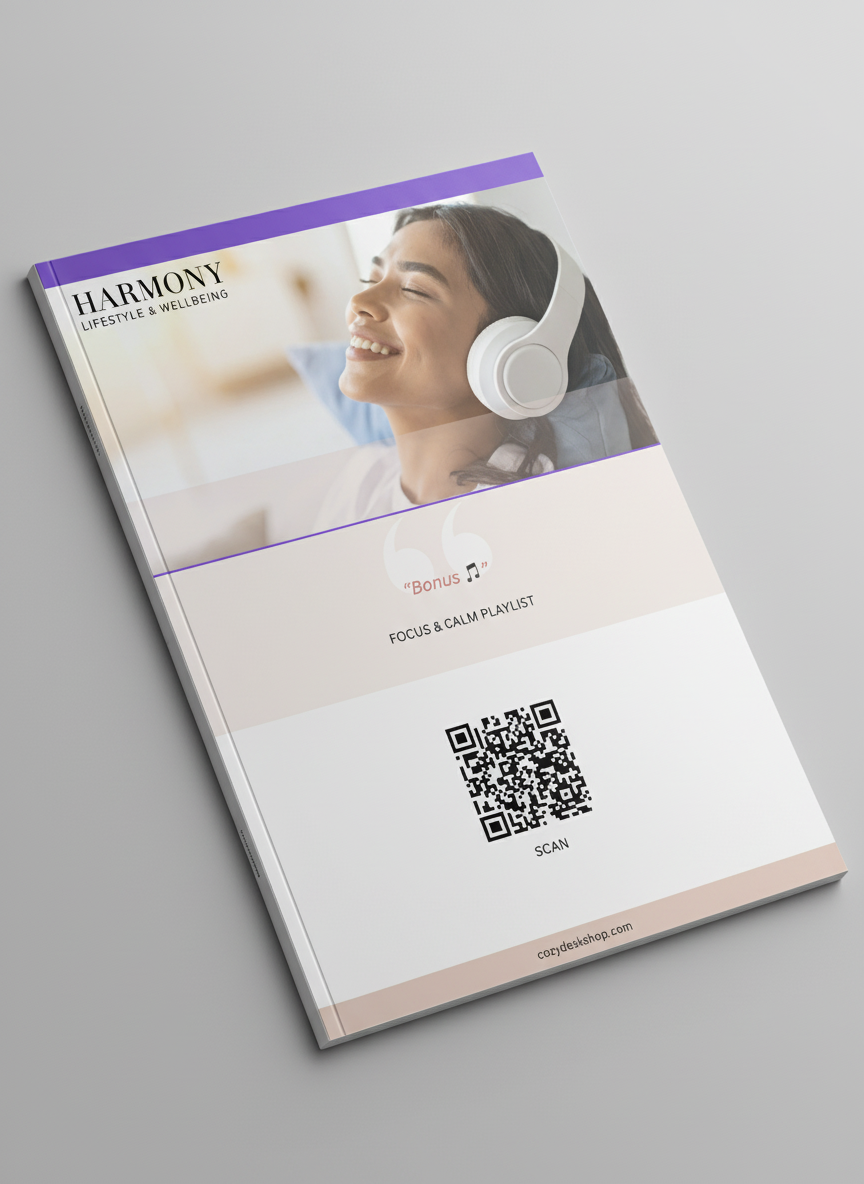 CozyDesk magazin - Focus & Calm Playlist